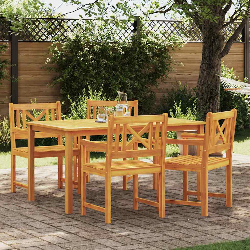 GRHBRO Garden Chair 4 pcs 56x56x90 cm Acacia Wooden