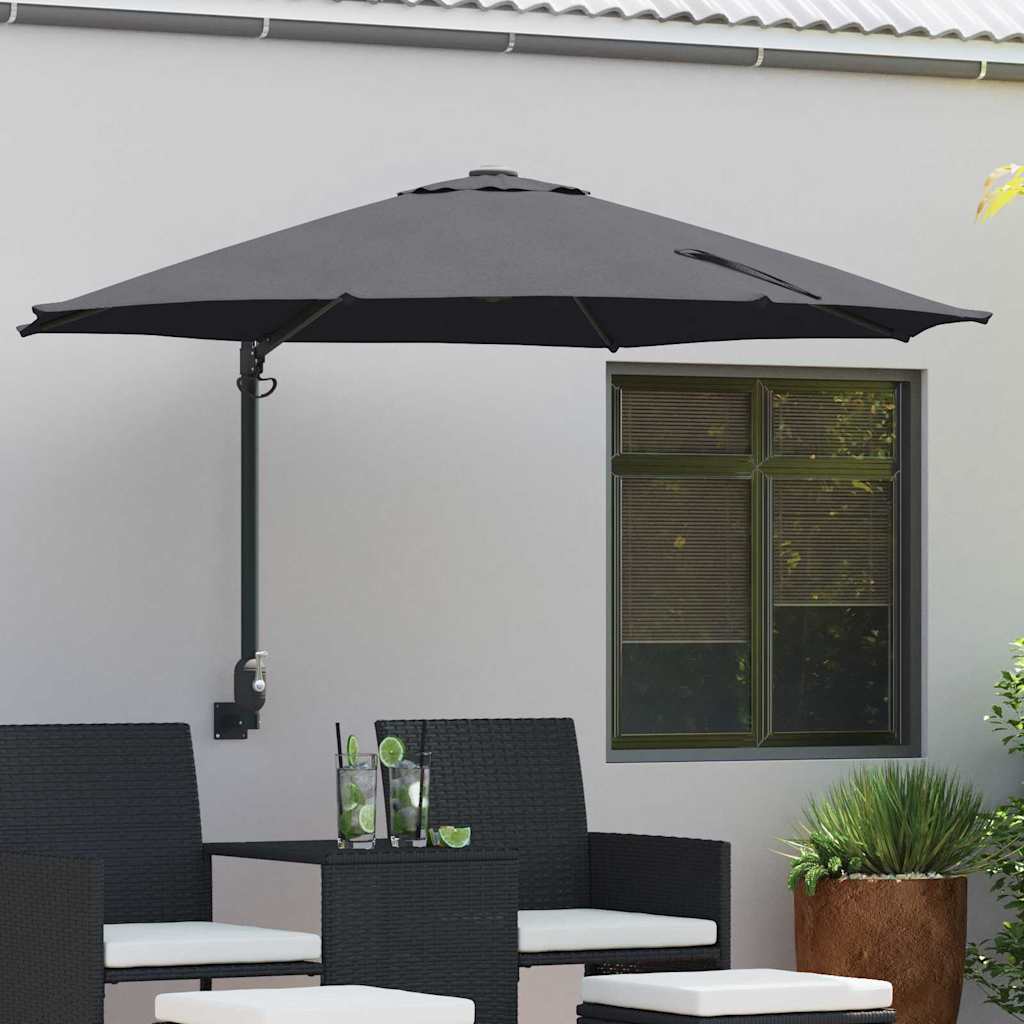 TAGLEN Garden Parasol Anthracite 248x248x148 cm