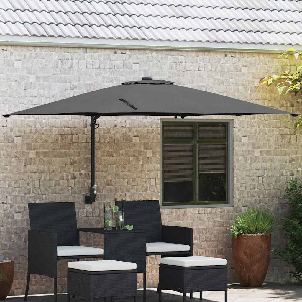 TAGLEN Garden Parasol Anthracite 248.5x247.5x160 cm