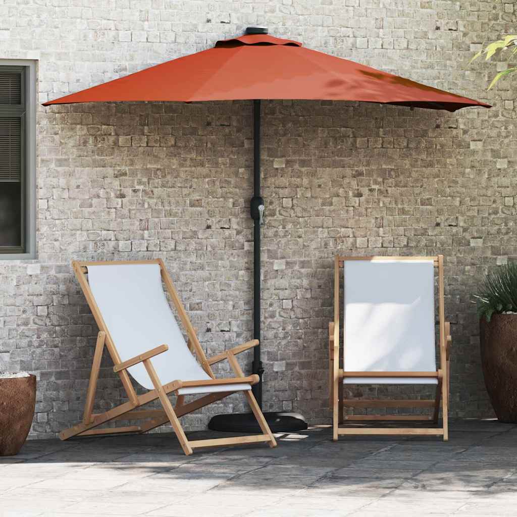 TAGLEN Garden Parasol Terracotta 294x150x223 cm Fabric