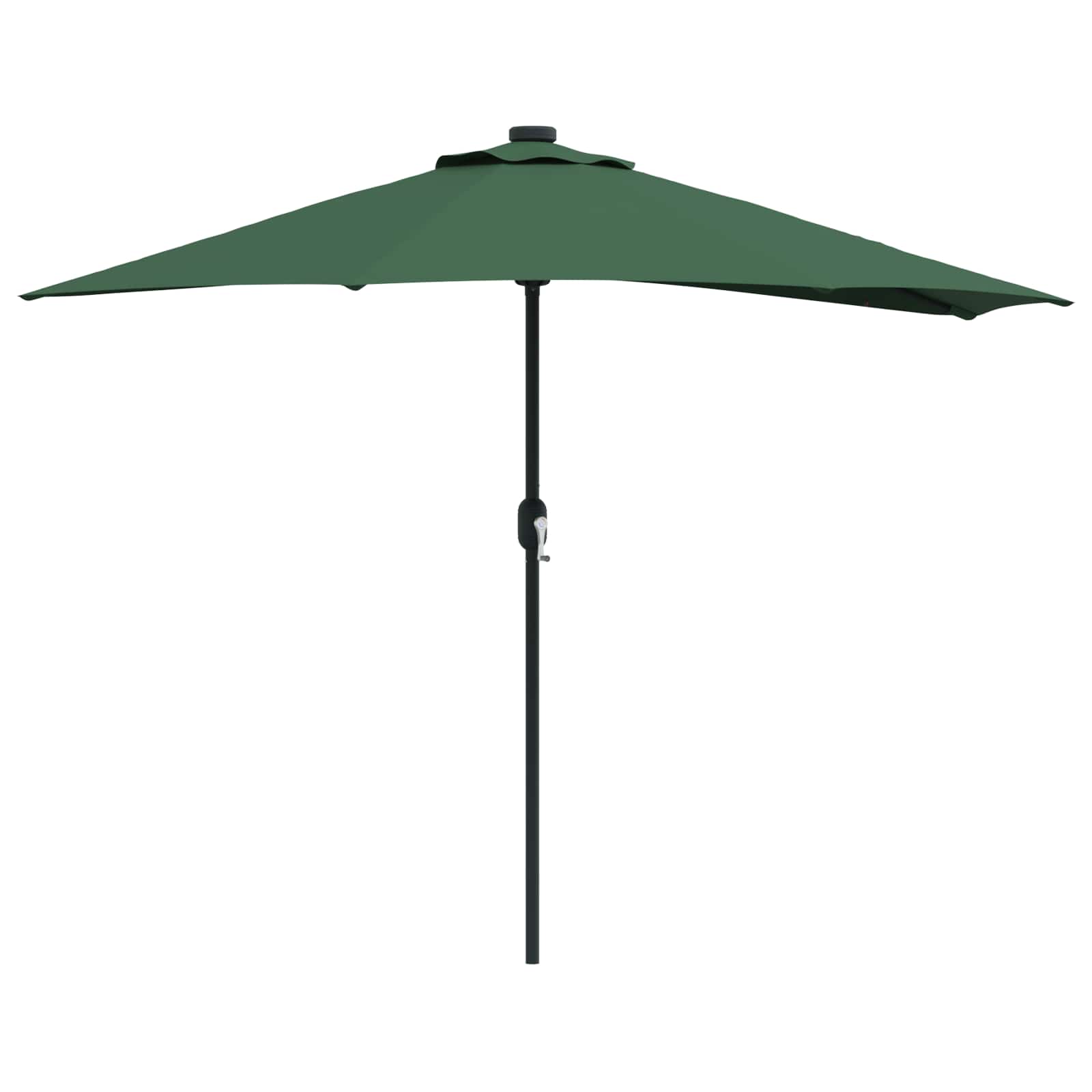 TAGLEN Garden Parasol 294x150x224 cm Polyester and Steel - Green