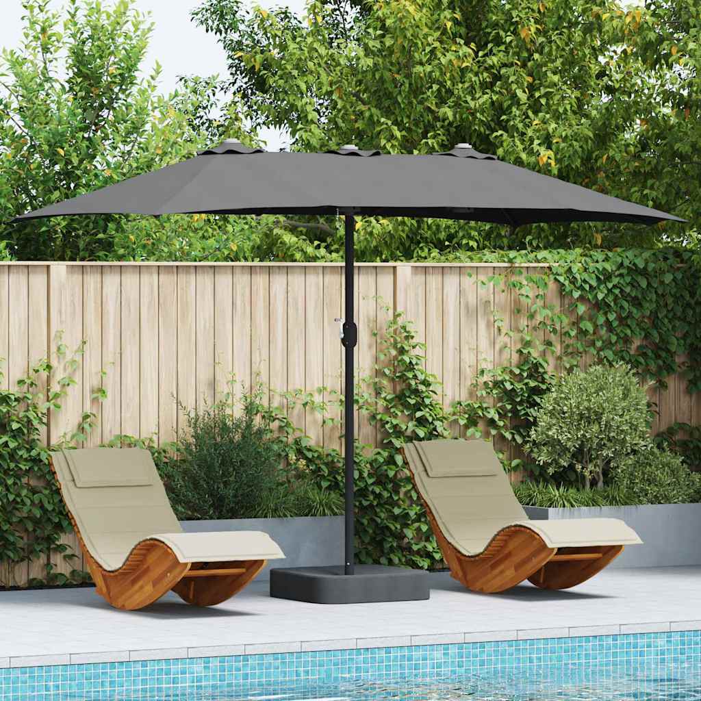 TAGLEN Garden Parasol Anthracite 385x209x244 cm