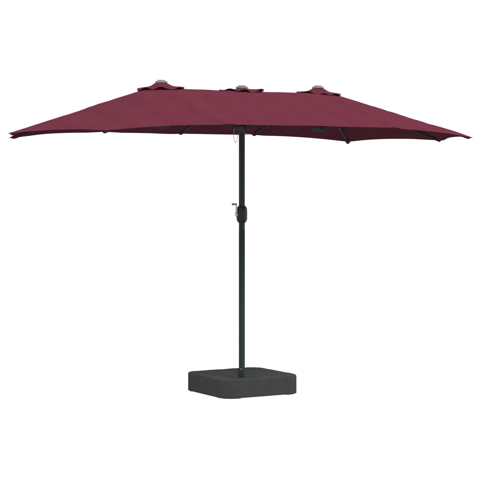 TAGLEN Garden Parasol Bordeaux 385x209x244 cm Polyester - Red