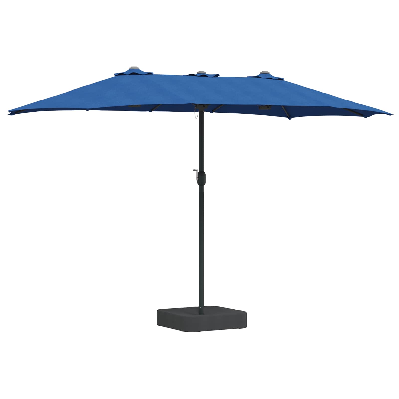 TAGLEN Garden Parasol Azurblau 385x209x244 cm Polyester