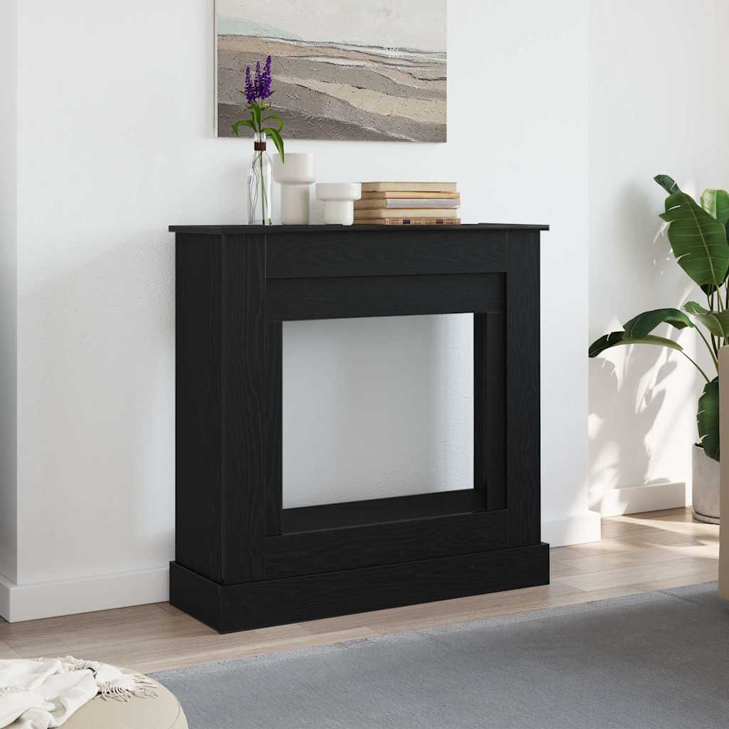 REHAL Fireplace Surround 90x30x90 cm Wooden - Black Oak