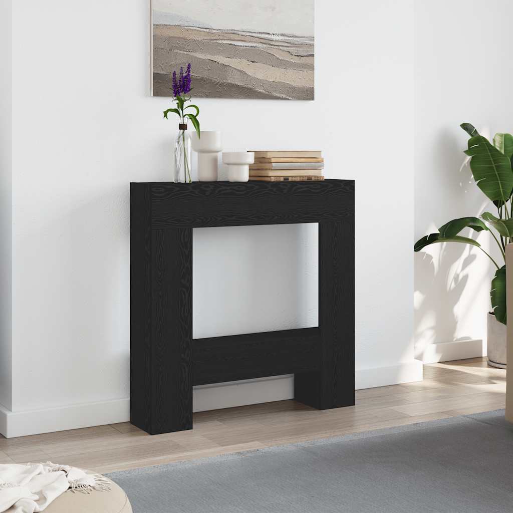 REHAL Fireplace Surround 81x18x82 cm Wooden - Black Oak