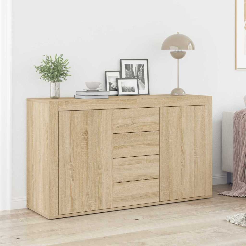 Sideboard Sonoma Oak Engineered wood 120 x 36 x 69 cm Storage