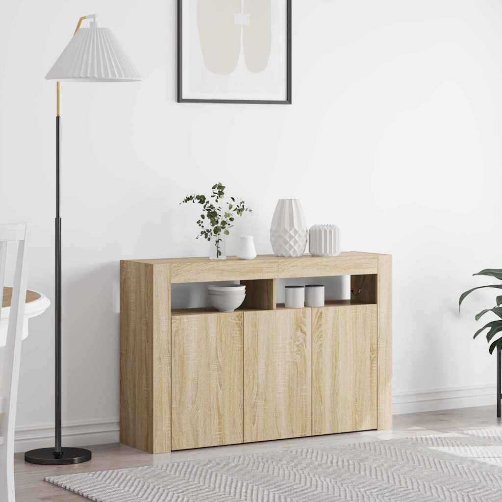 Sideboard Sonoma oak Engineered wood 116 x 30 x 75 cm Sideboard