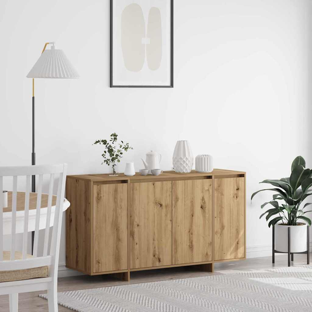 Oak Sideboard Artisan Oak Wood Composite 135 x 41 x 75 cm