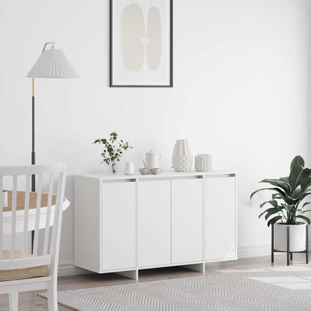 White Sideboard White Engineered Wood 120 x 41 x 75 cm