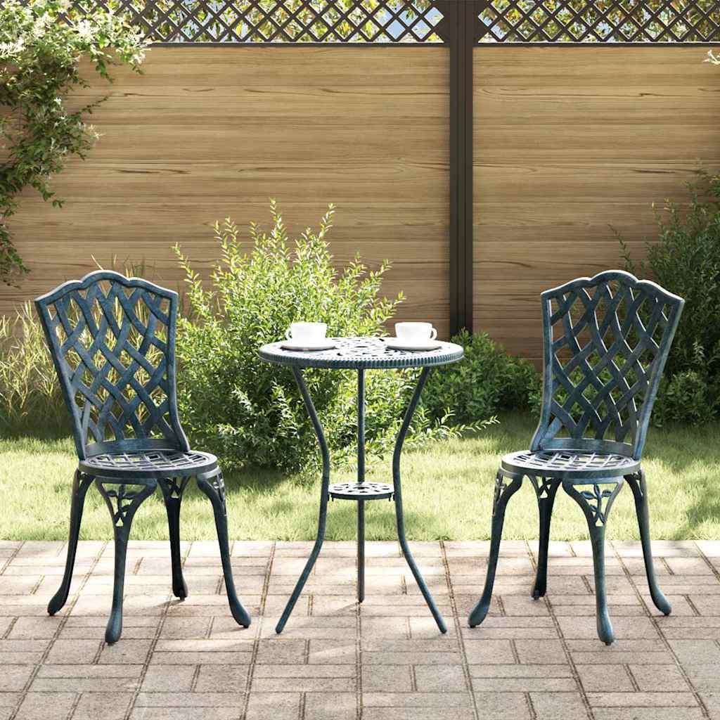 FRLOFT Garden Bistro Set 3 pcs Aluminium - Green