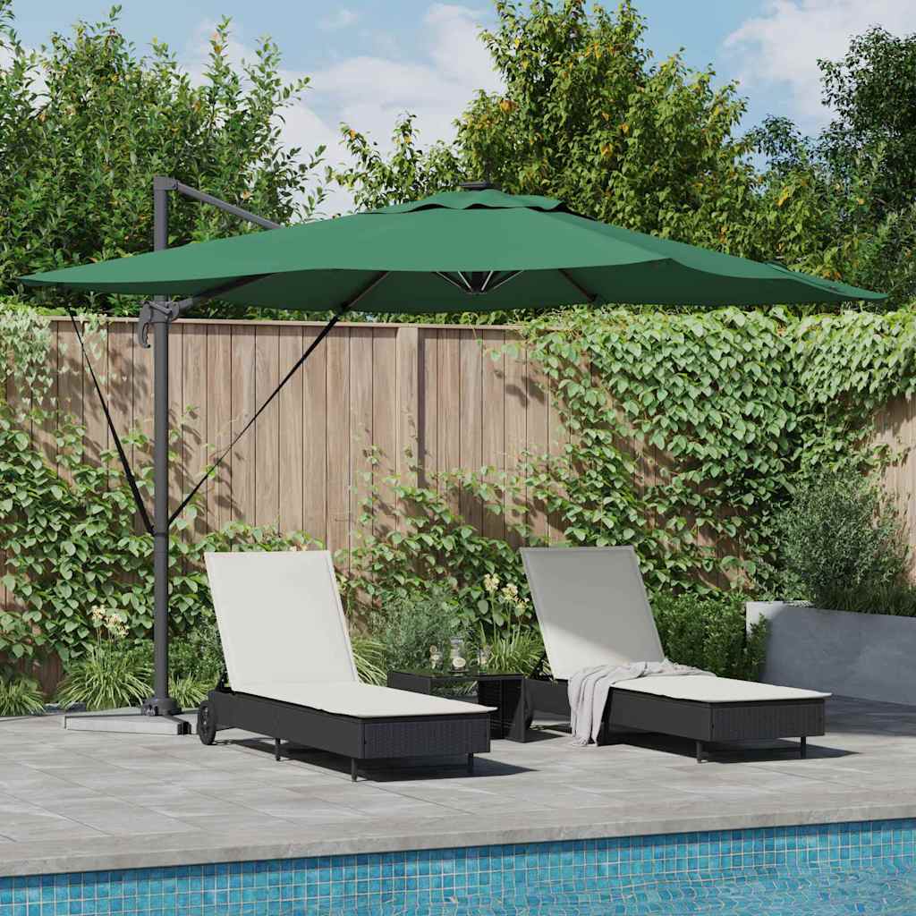 SERIDG Umbrella 286x284x270 cm and Polyester Aluminium - Green
