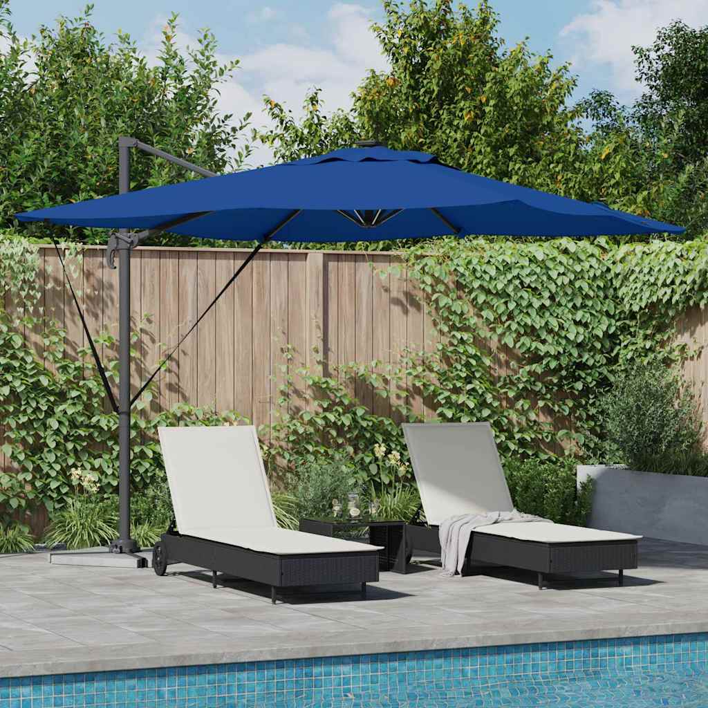 SERIDG Umbrella Azure 286x284x270 cm and Polyester Aluminium - Blue