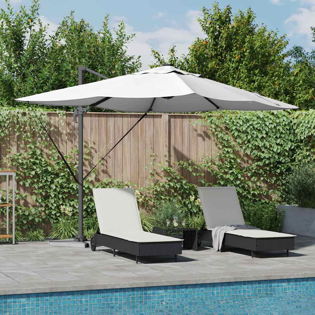 SERIDG Umbrella Manual Sand 352x251x265 cm Polyester and Aluminium