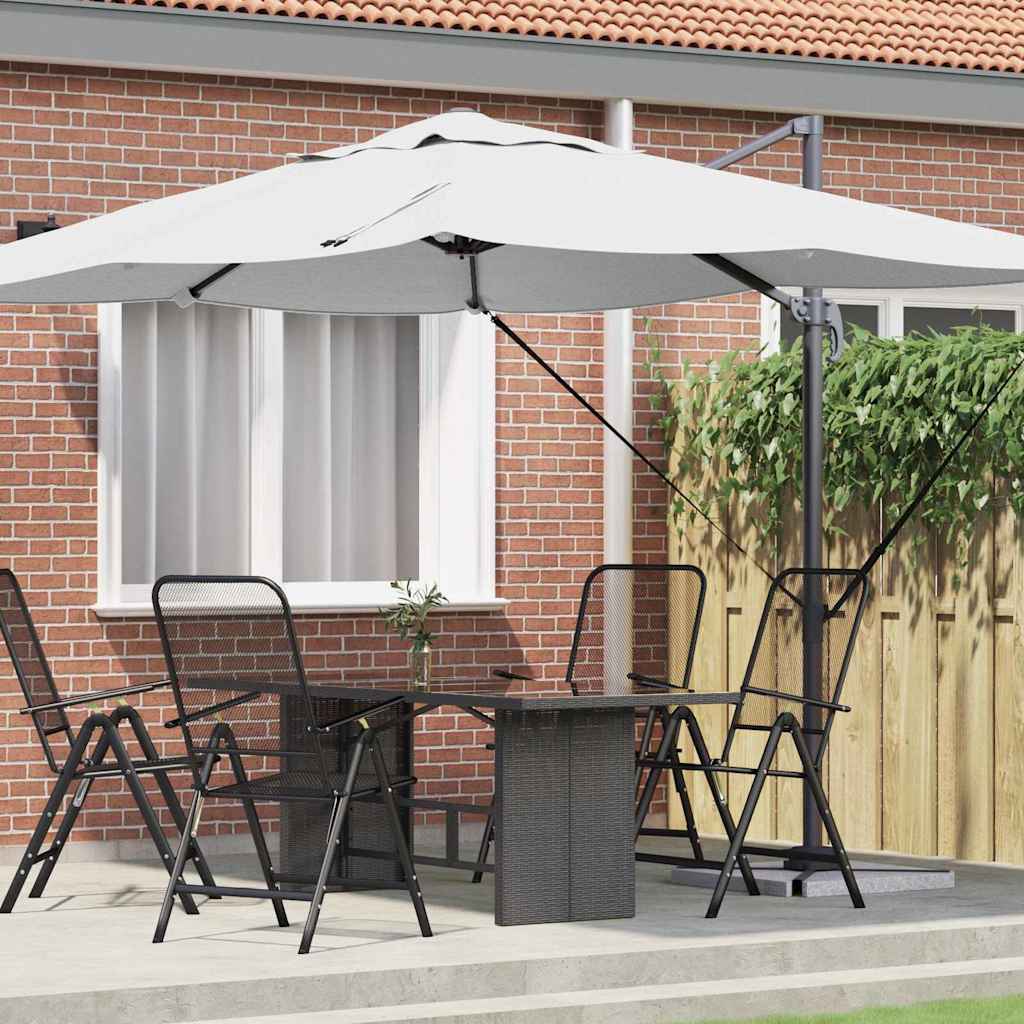SERIDG Umbrella Sand 351x250x260 cm Polyester and Aluminium