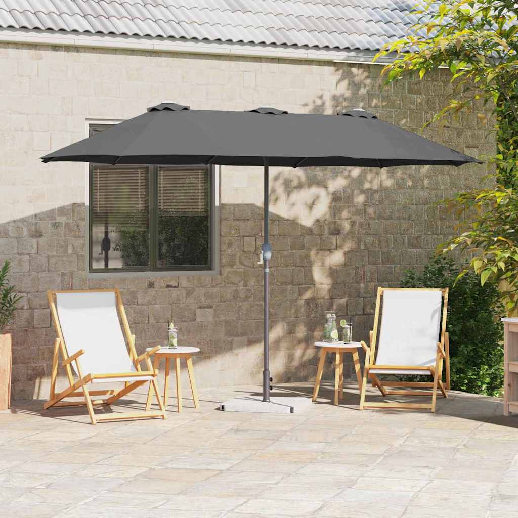 SERIDG Garden Parasol Anthracite 370x197x239 cm