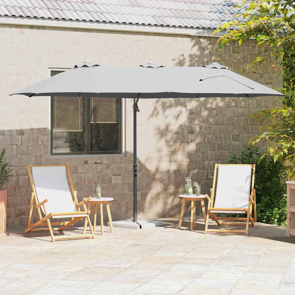 SERIDG Umbrella Sand 372x198x243 cm Polyester and Aluminium