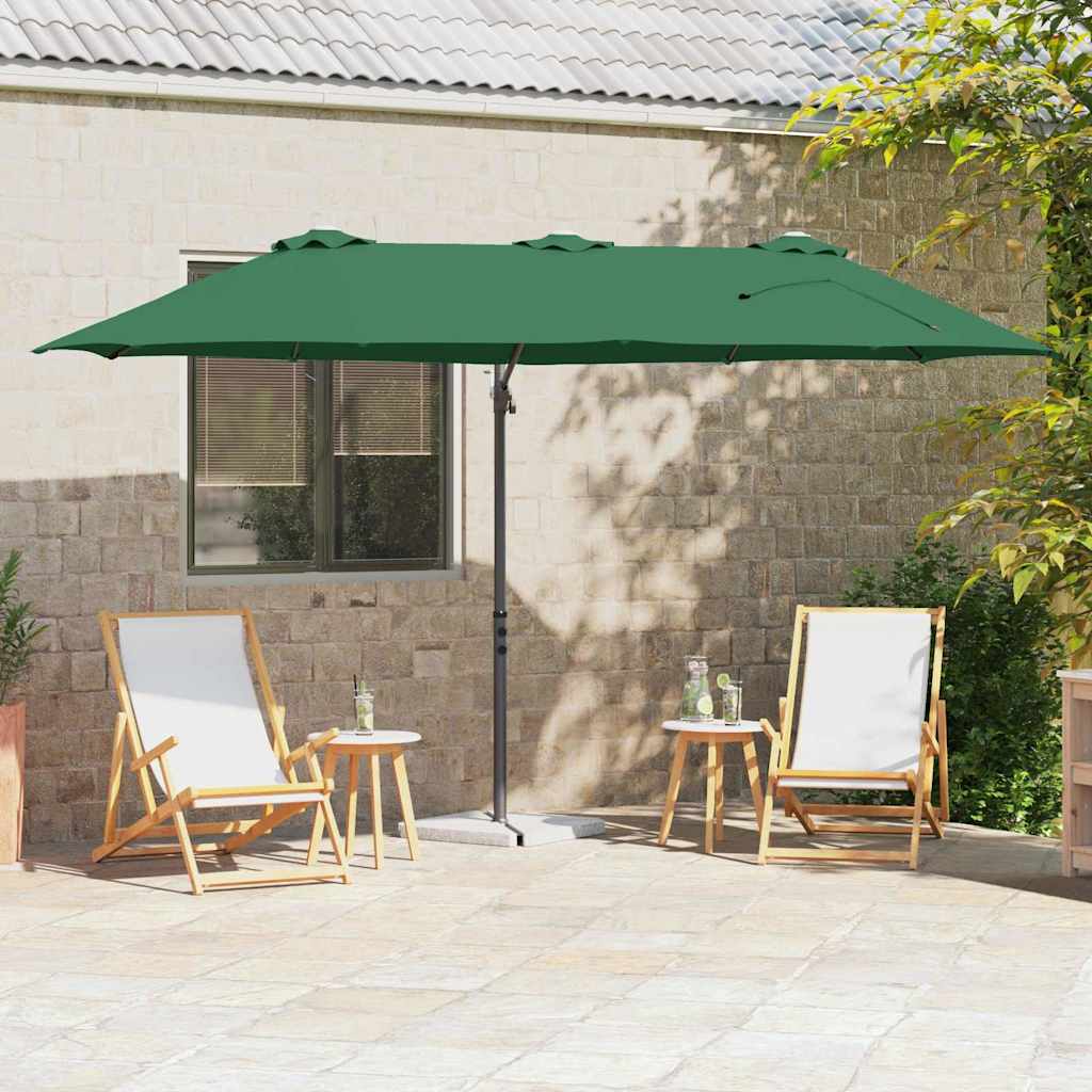 SERIDG Umbrella 372x198x243 cm Polyester and Aluminium - Green
