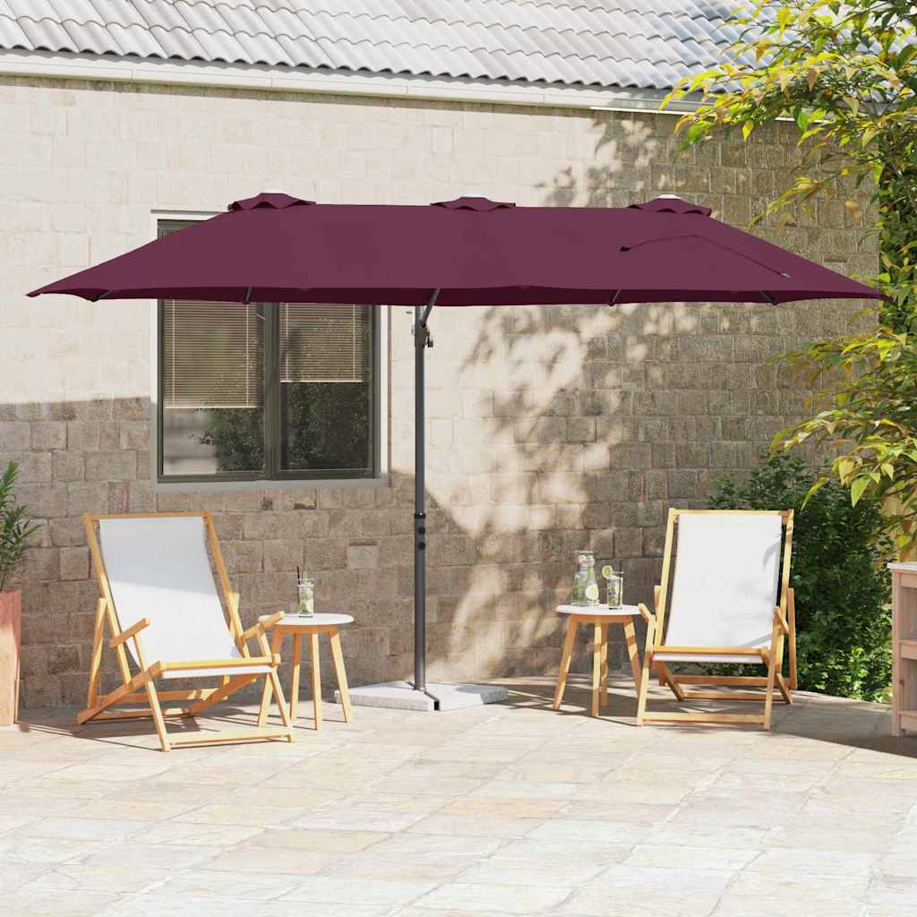 SERIDG Umbrella Bordeaux 372x198x243 cm - Red