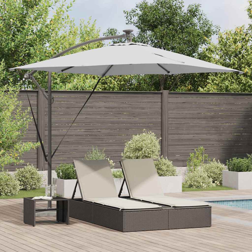 SERIDG Cantilever Banana Parasol Sand 249x249x250 cm