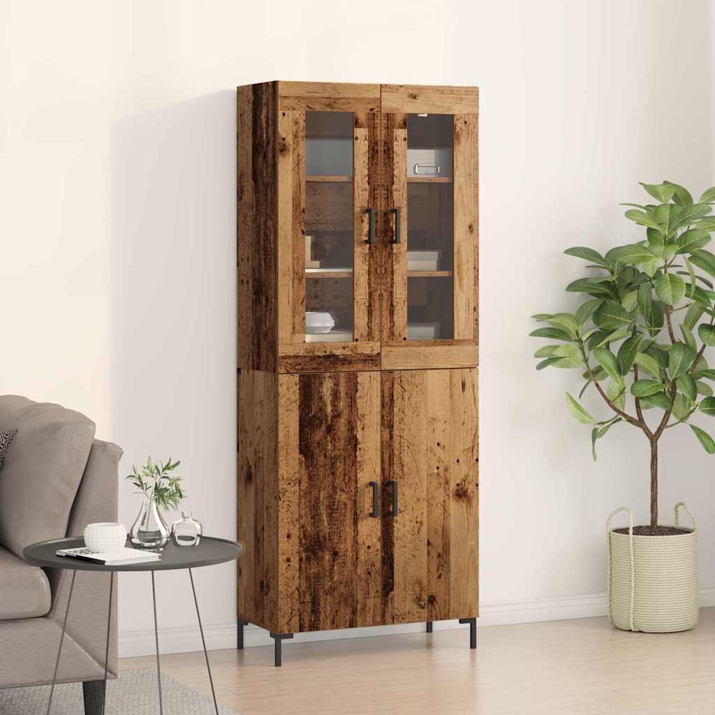 Sideboard with Wall Cabinet Old Wood Engineered Wood