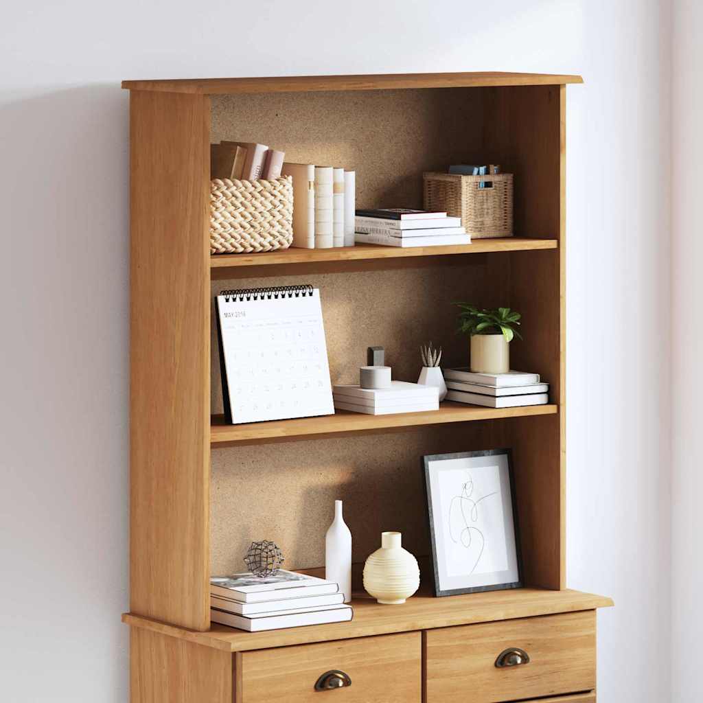 Hutch "ASKIM" 91x30x104 cm Solid Wood Pine