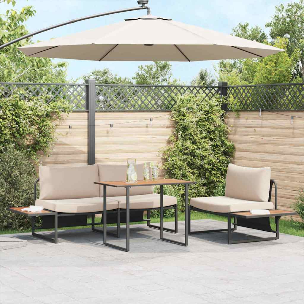 WAIGLEN Garden Table 100x55x70 cm Wood - Brown