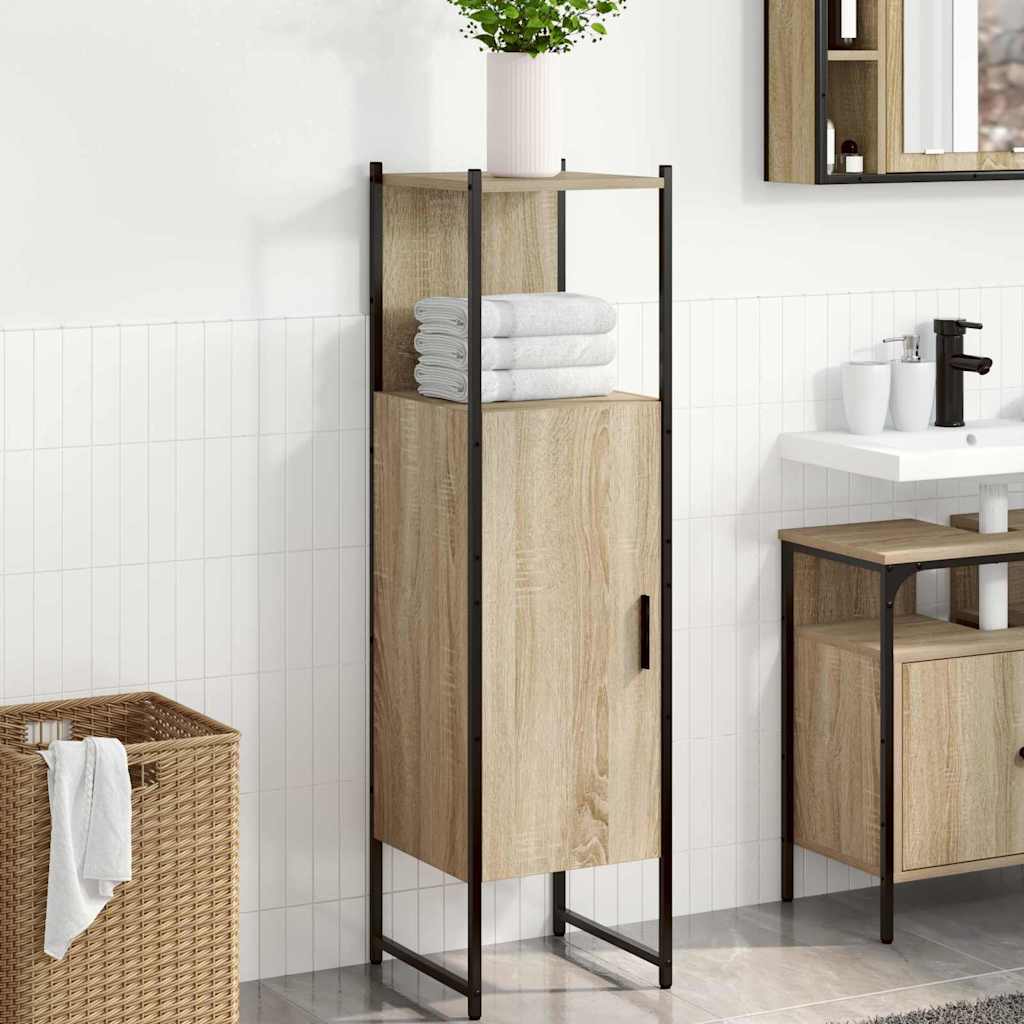 Tall Pantry Cabinet Light Oak Engineered wood 33 x 33 x 120.5 cm