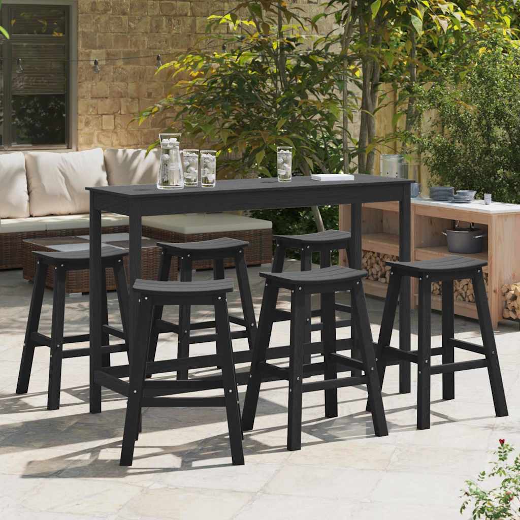 TITHAL Garden Bar Set 6 pcs HDPE - Black