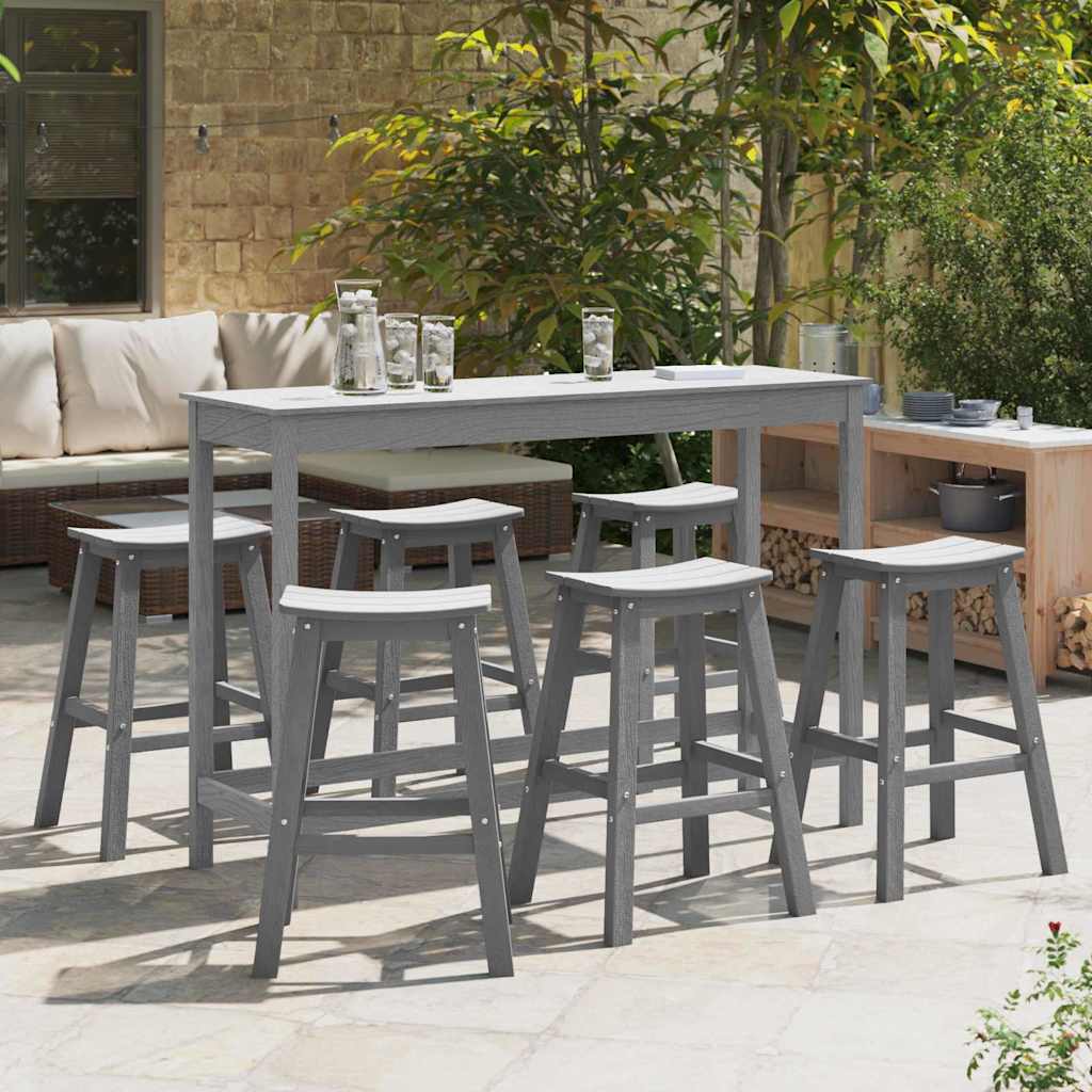 TITHAL Garden Bar Set 6 pcs Light HDPE - Grey