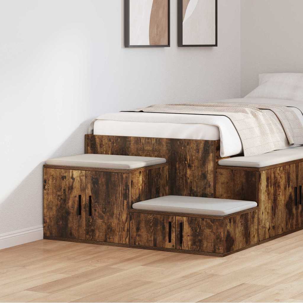 Storage Cabinet in Smoked Oak - 108x41x40 cm - Made of Engineered Wood