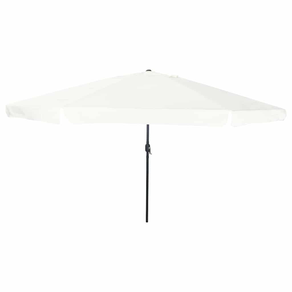 EVSCOVE Garden Parasol Sand 395x395x245 cm Polyester and Steel