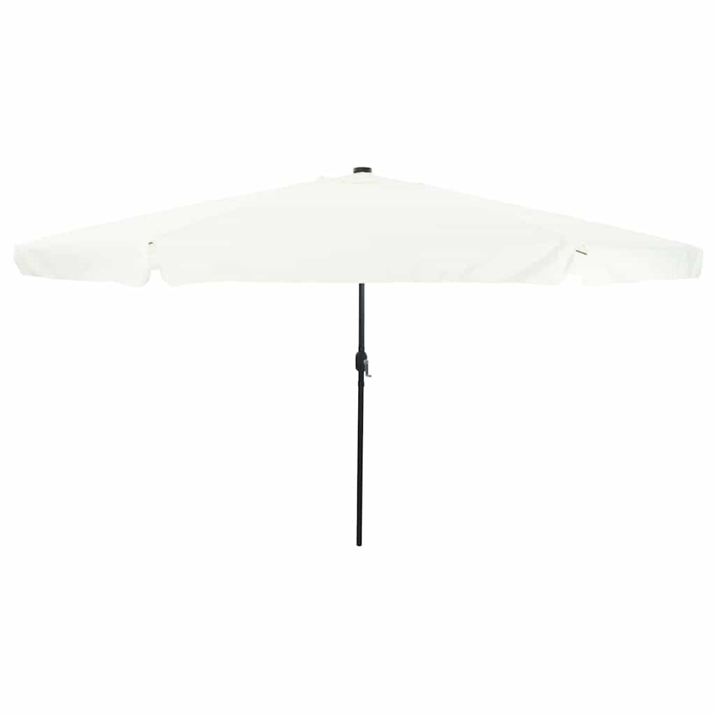 EVSCOVE Garden Parasol Sand and Anthracite 395x395x245 cm Polyester