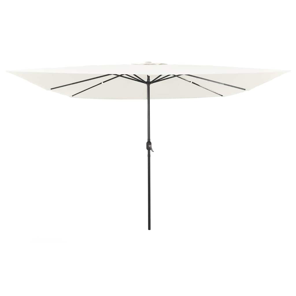 EVSCOVE Garden Parasol Sand 295x295x245 cm Polyester and Steel