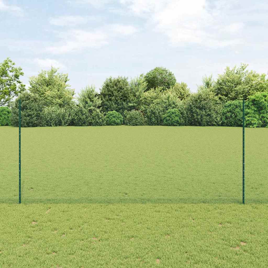 Fence Posts 5 pcs U-Channel Green 140 cm Steel