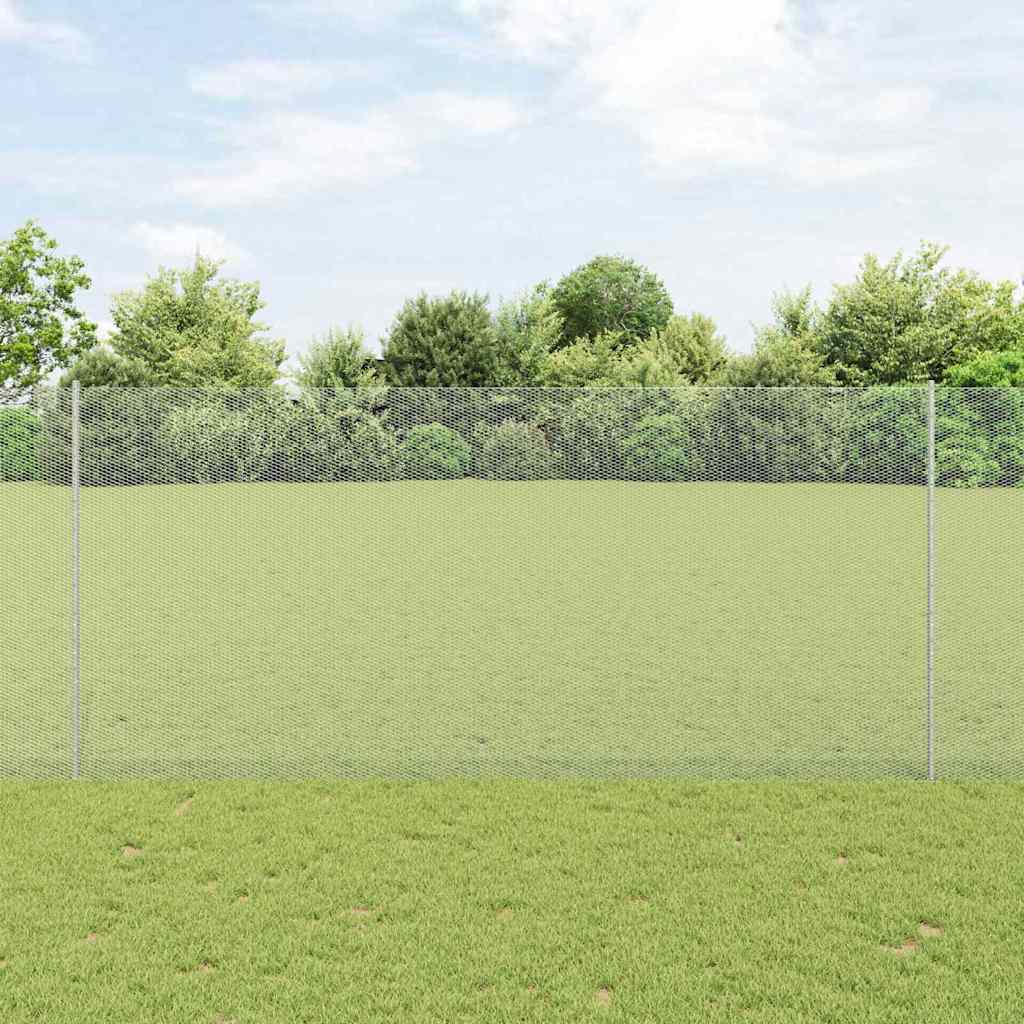 Fence Posts 10 pcs U-Channel 140 cm Galvanised Steel