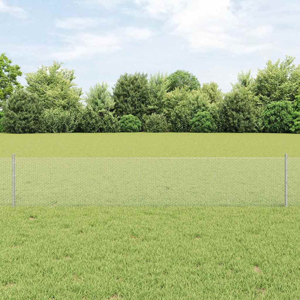 Fence Posts 11 pcs U-Channel 40 cm Galvanised Steel