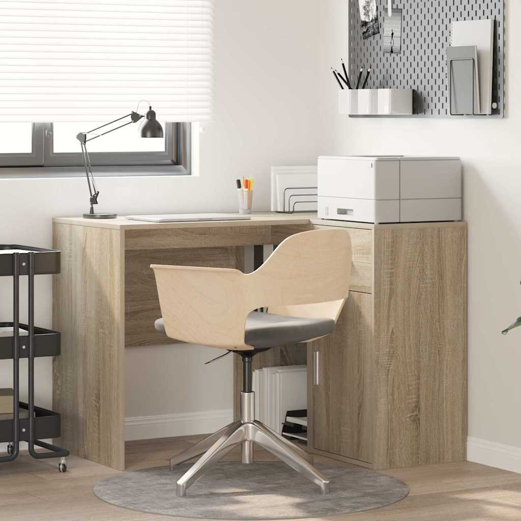 Corner Desk Sonoma Oak 102x88x75 cm Engineered Wood