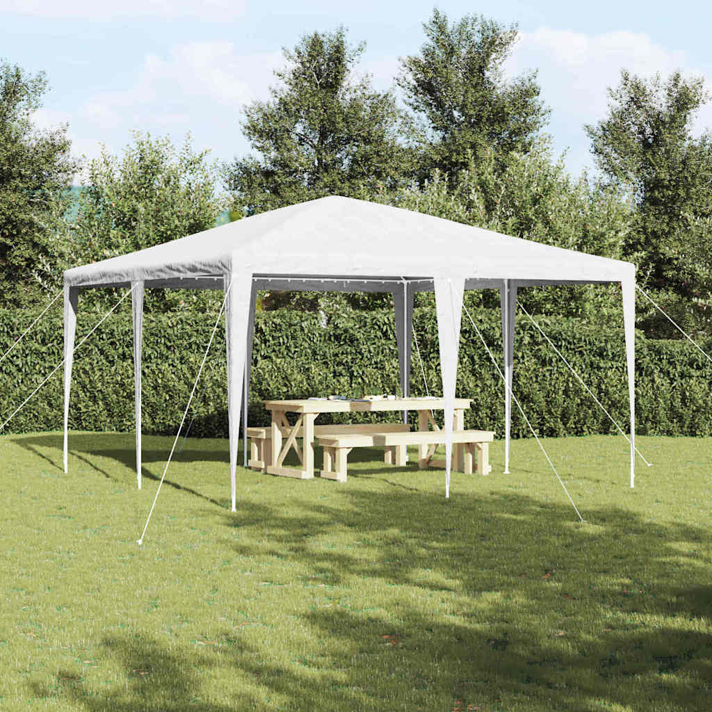 SEOWOD Party Tent 400x400x266 cm Polyethylene and Steel - White