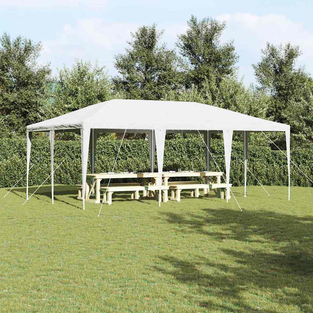 SEOWOD Party Tent 600x400x266 cm Polyethylene and Steel - White