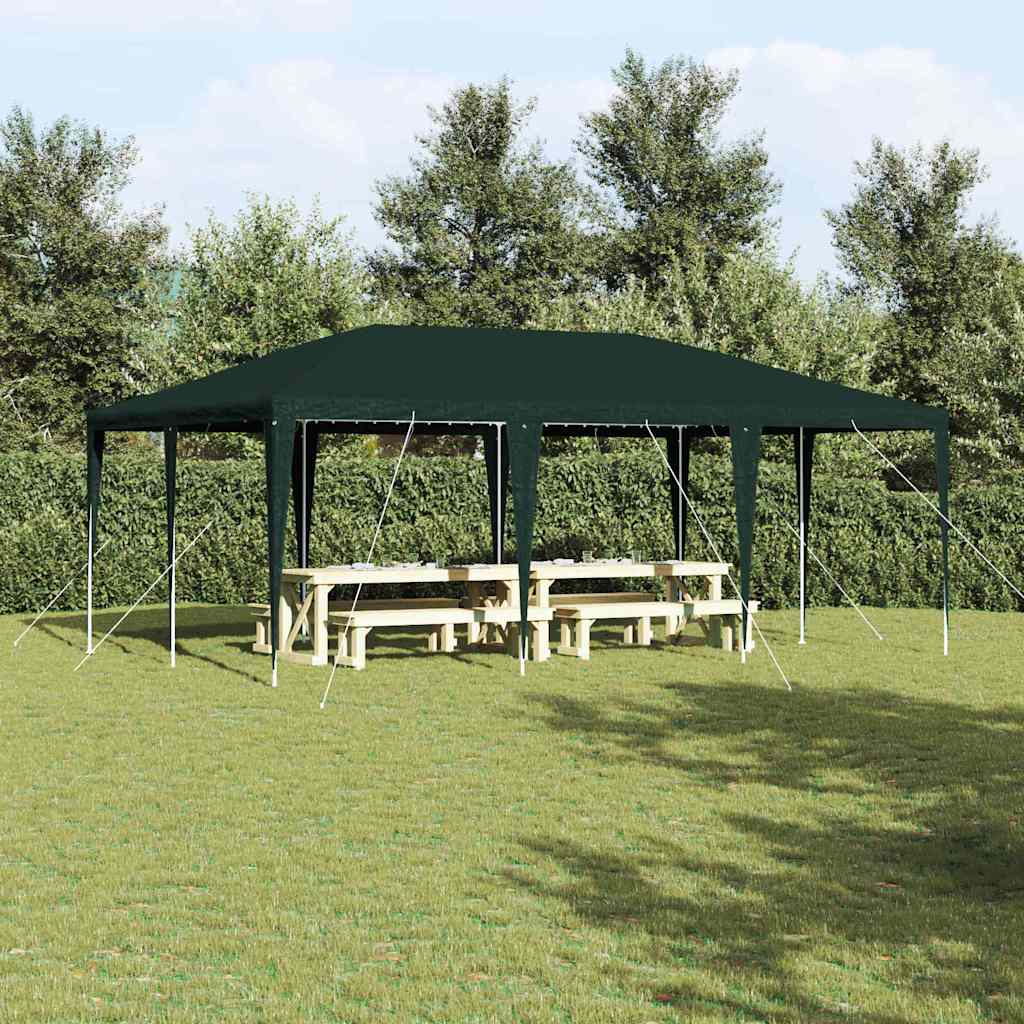 SEOWOD Party Tent 600x400x266 cm Polyethylene and Steel - Green