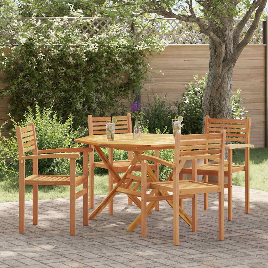 SEPARK Chair 4 pcs 56x55x90.5 cm Solid Teak Wood - Brown