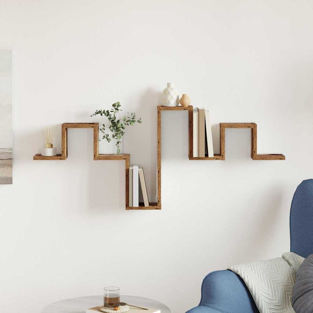 Wall Shelf Old Wood 104,5x10x43 cm Engineered Wood