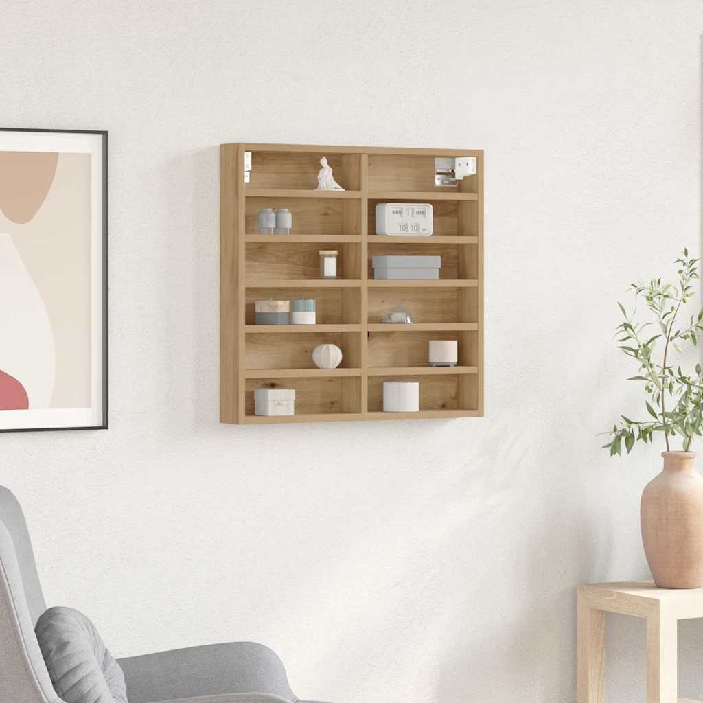 Vitrine Cabinet Artisan Oak 60x8,5x58 cm Engineered Wood