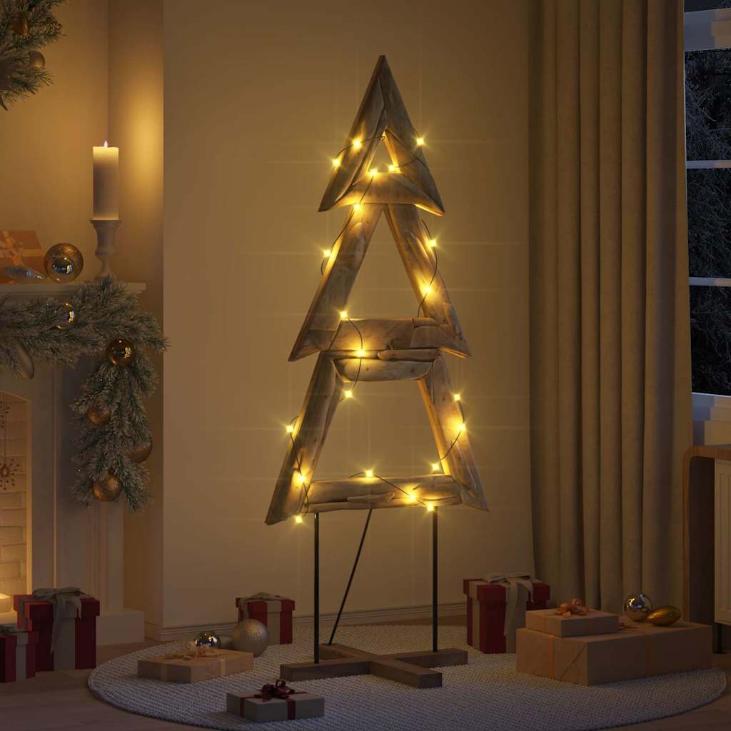 FROSTRO Christmas Tree with Stand Brown 180 cm Solid teak wood