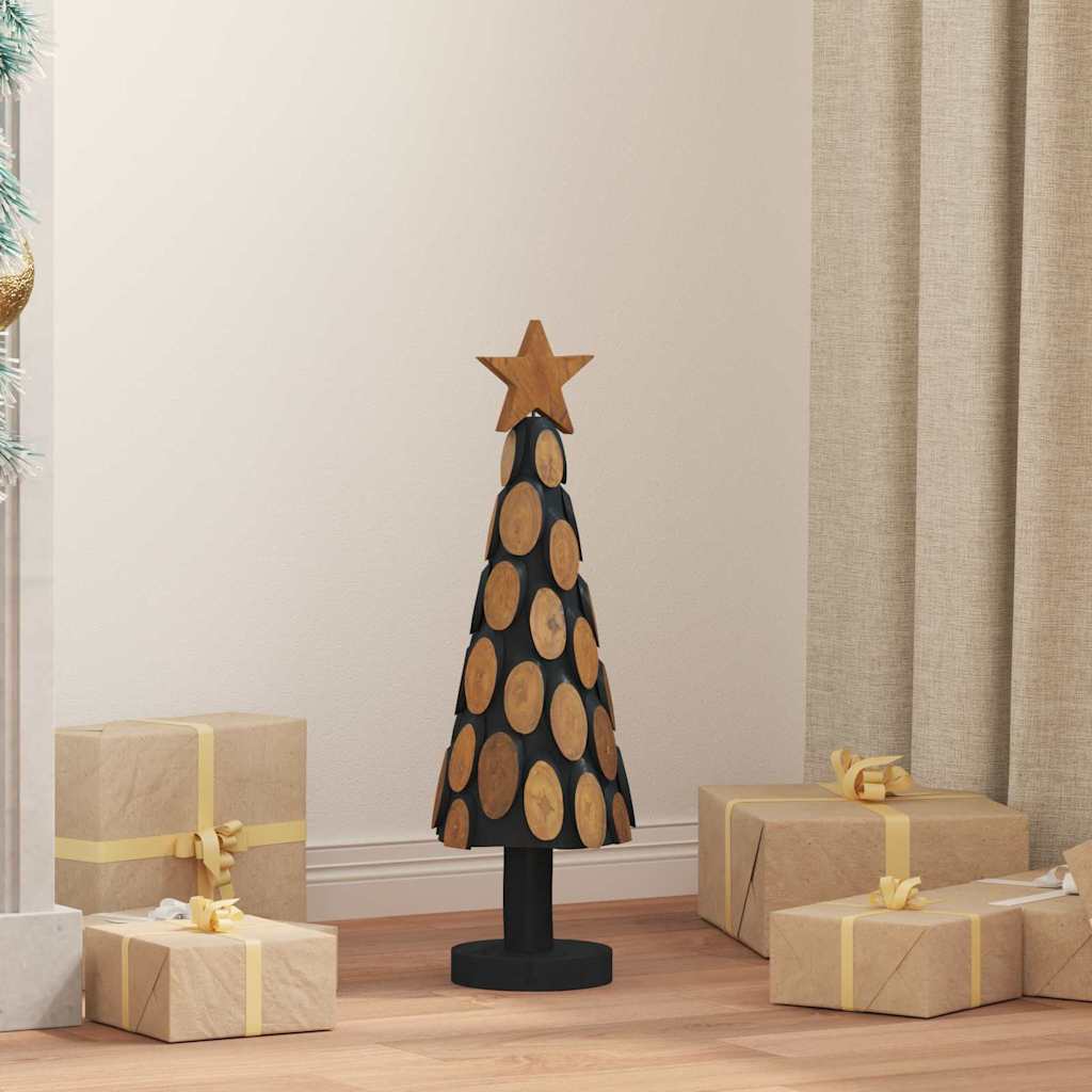FROSTRO Christmas Tree with Stand Brown 60 cm Solid teak wood