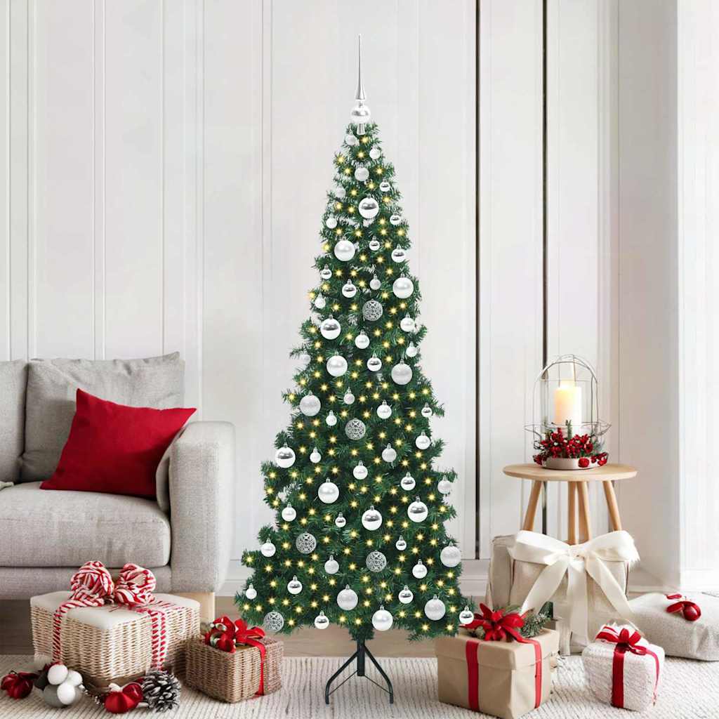 COZZIE Corner Artificial Christmas Tree Green 180 cm PVC and Metal