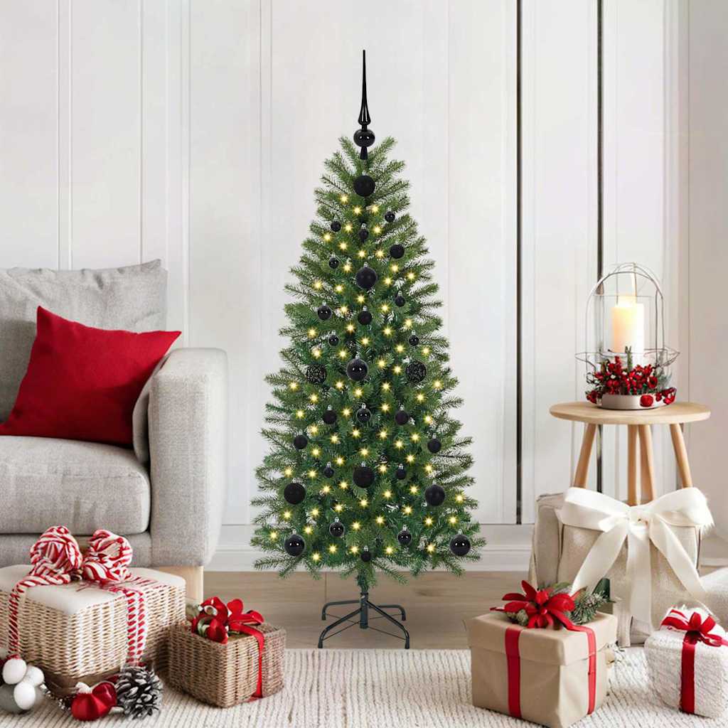 COZLYN Artificial Christmas Tree with 150 LEDs Green 120 cm PE and PVC