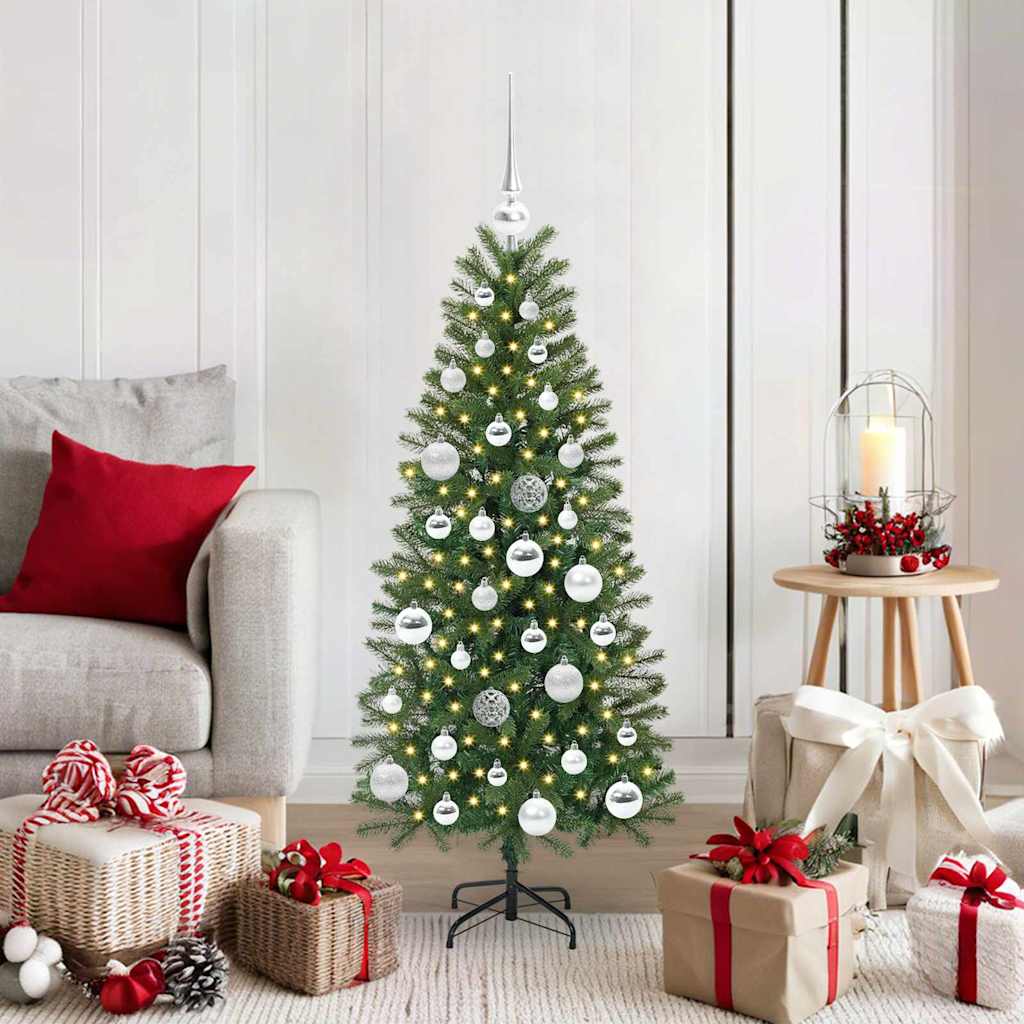 COZLYN Artificial Christmas Tree with 150 LEDs Green 120 cm PE and PVC