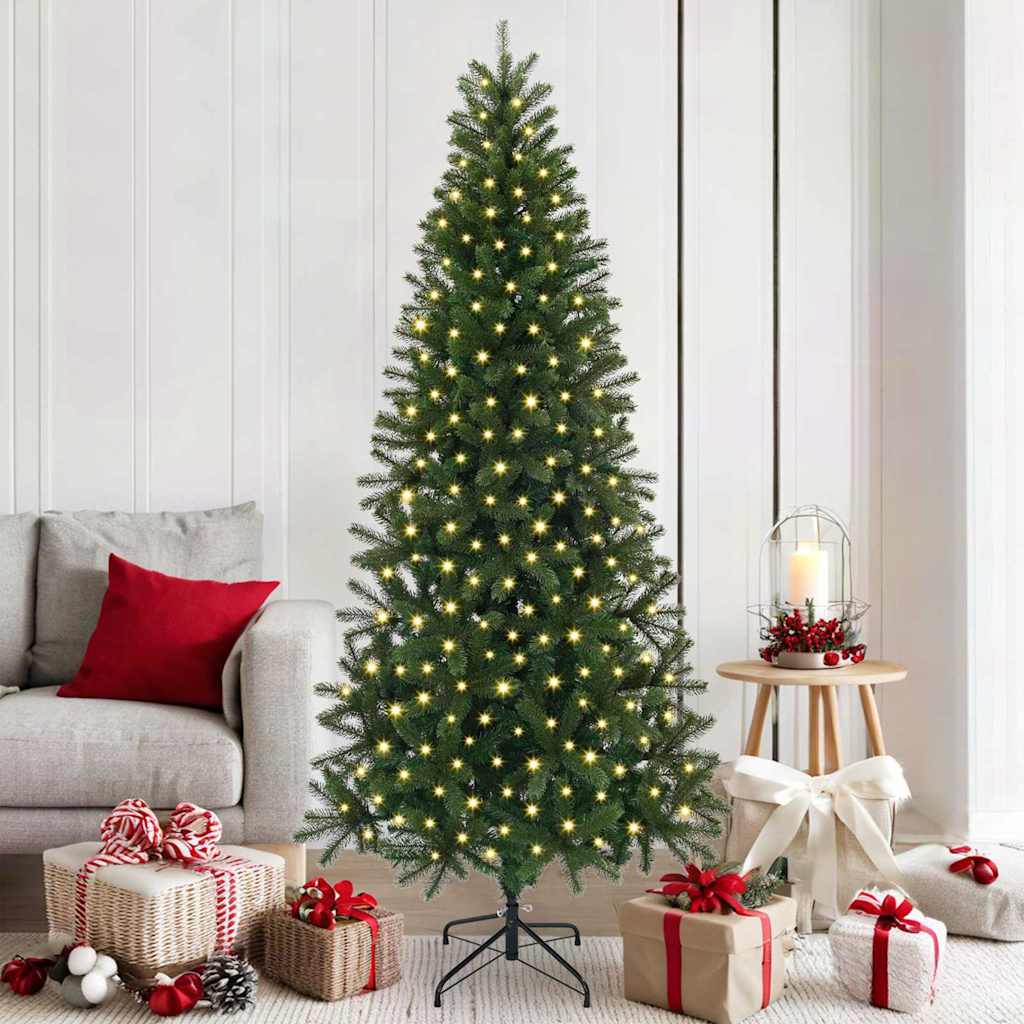 COZLYN Artificial Christmas Tree with 300 LEDs Green 180 cm PE and PVC